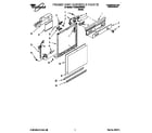 Whirlpool 7DU840DWGX0 frame and console diagram