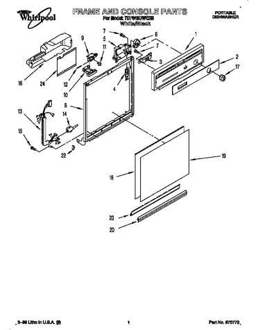 Frame and console
