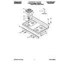 Crosley CGS365HQ0 cooktop diagram