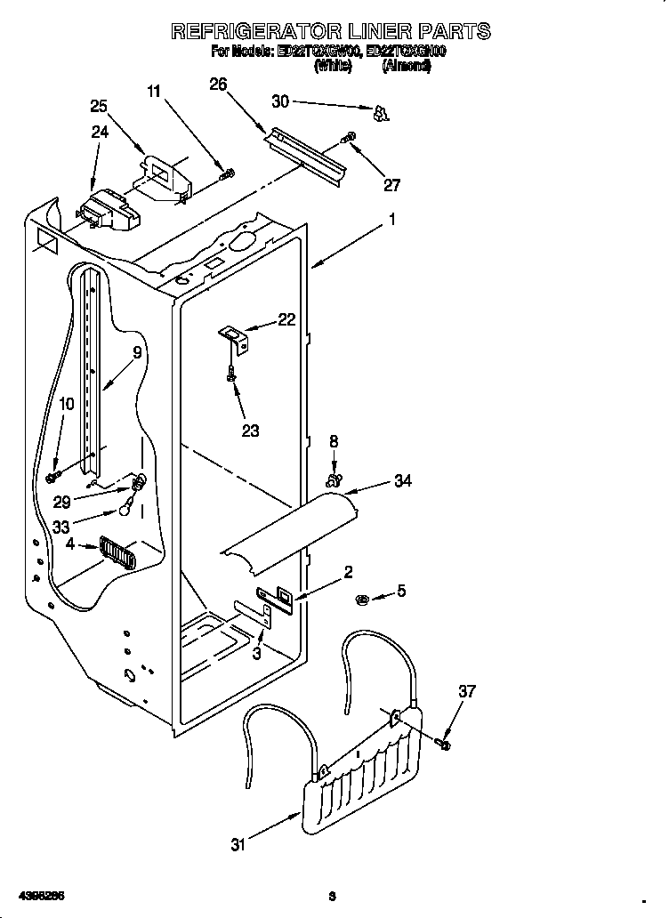 Refrigerator liner