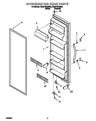 Refrigerator door