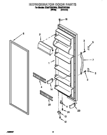 Refrigerator door