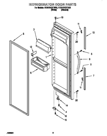 Refrigerator door