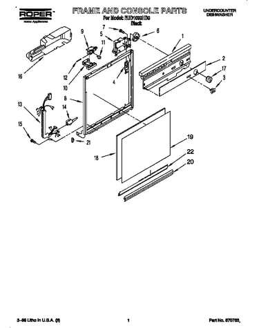 Frame and console