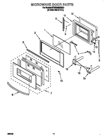 Microwave door