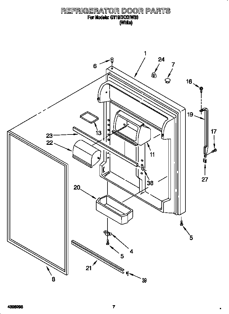 Refrigerator door