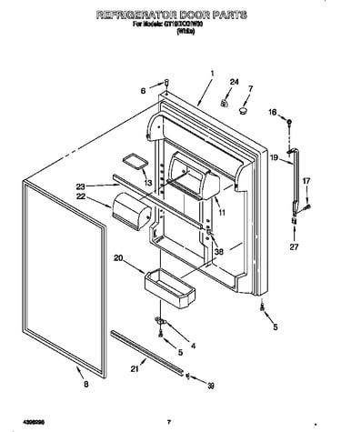 Refrigerator door