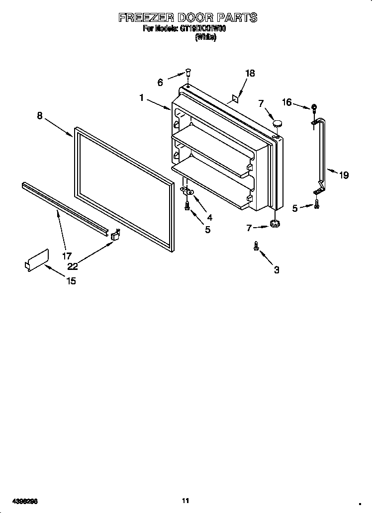 Freezer door