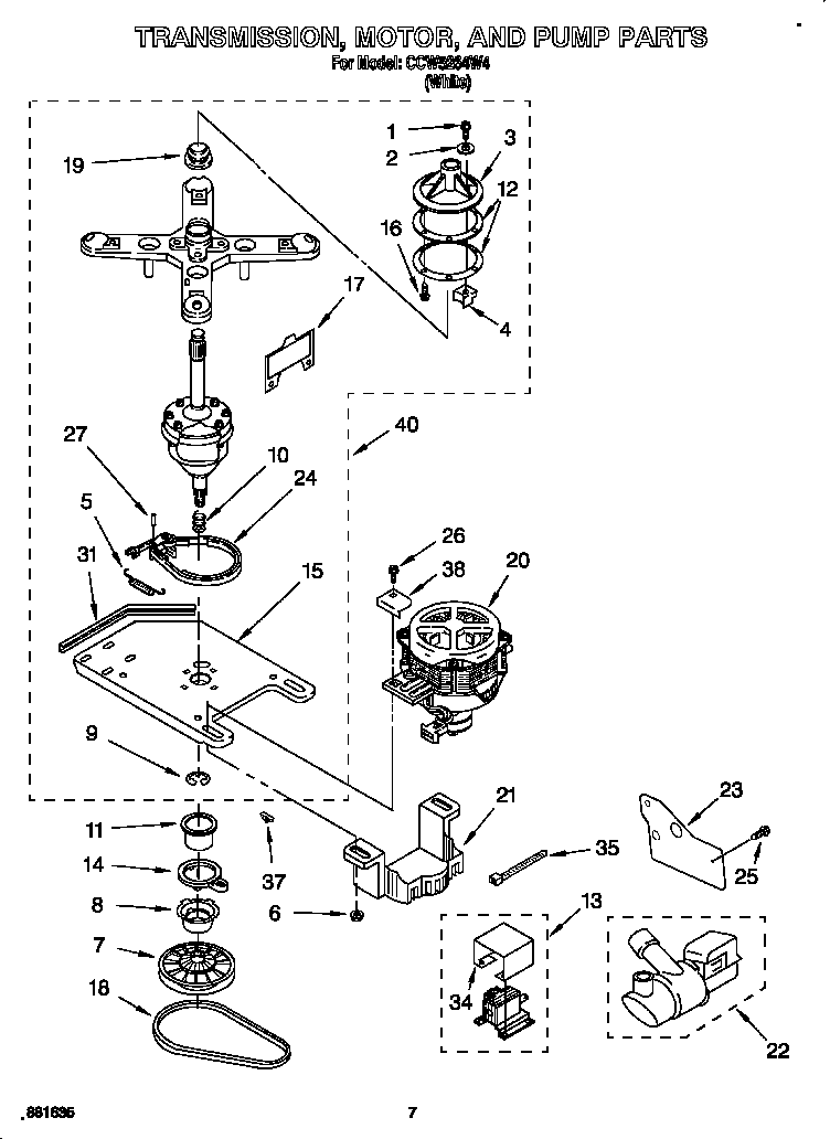 TRANSMISSION, MOTOR AND PUMP