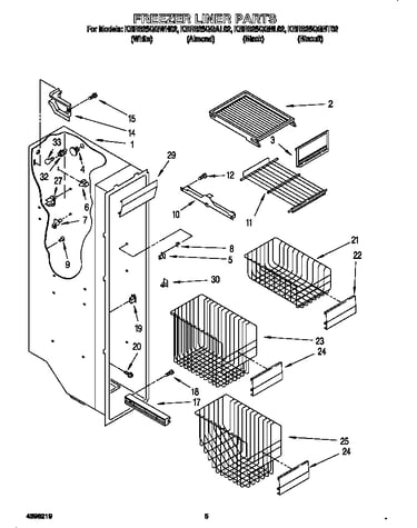 Freezer liner