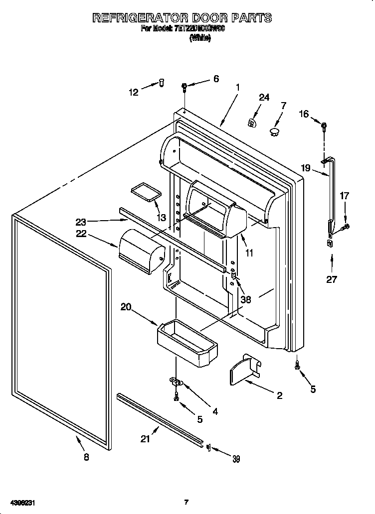 REFRIGERATOR DOOR