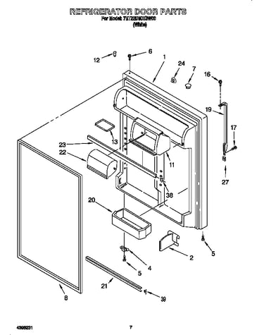 Refrigerator door