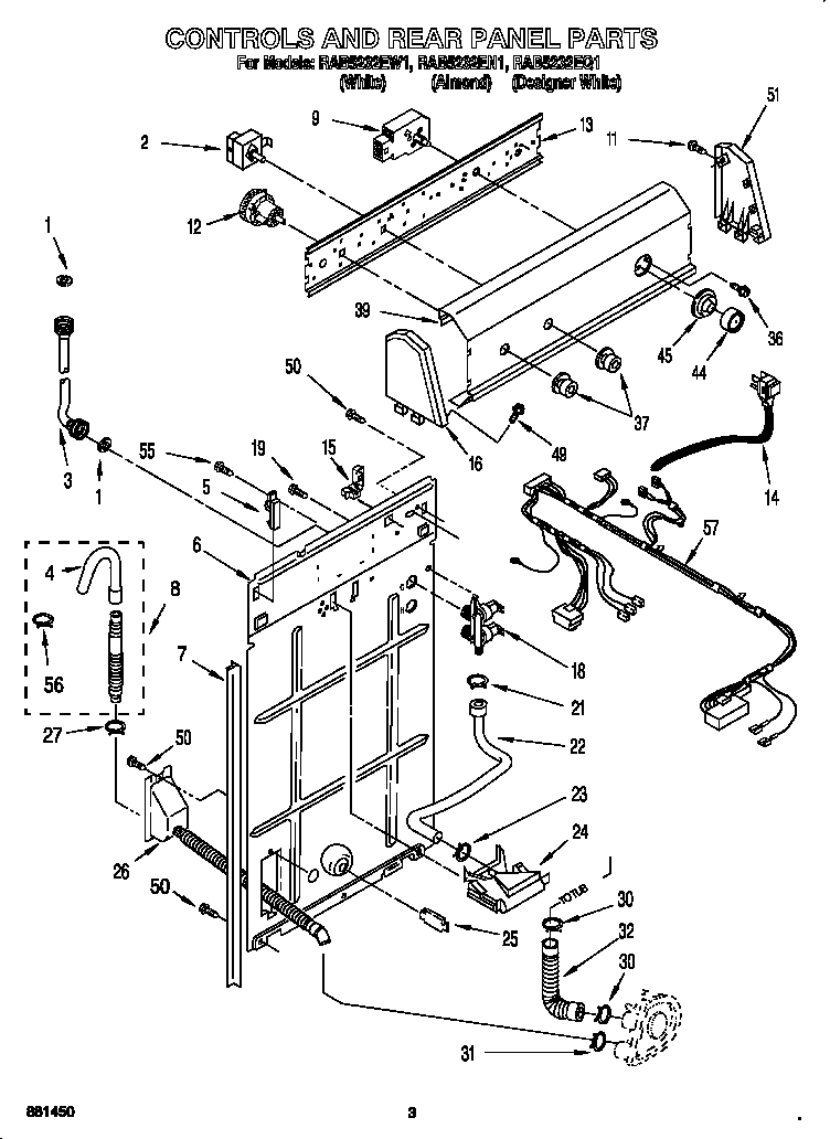 Controls and rear panel