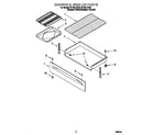 Whirlpool SF195LEHZ0 drawer and broiler diagram