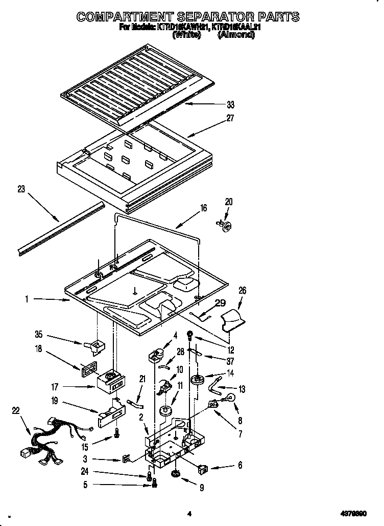 Compartment separator
