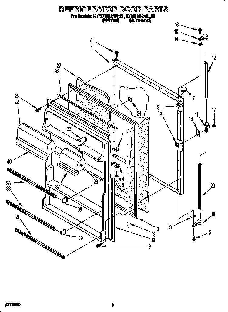 Refrigerator door