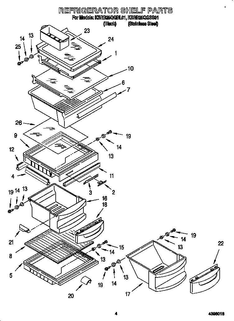 Refrigerator shelf