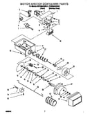 Motor and ice container