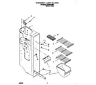 Whirlpool GD22DKXFW01 freezer liner diagram