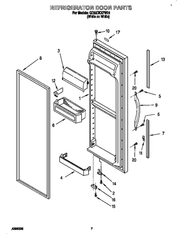 Refrigerator door