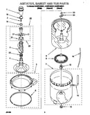 Agitator, basket and tub