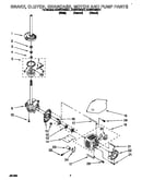 Brake, clutch, gearcase, motor and pump
