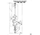 KitchenAid KAWS750GT1 brake and drive tube diagram