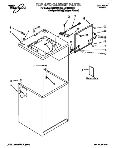 Top and cabinet