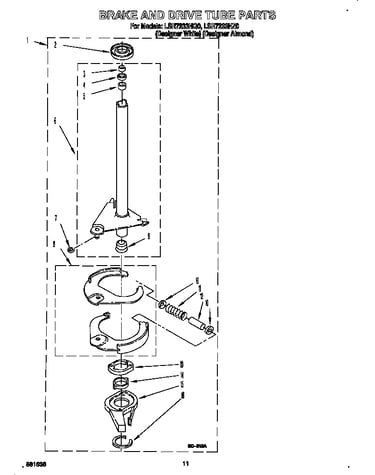 Brake and drive tube