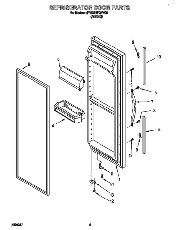 Refrigerator door