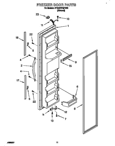 Freezer door