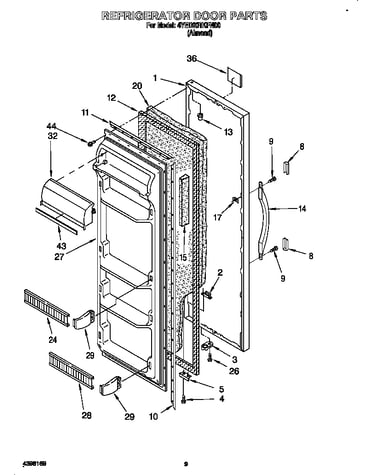 Refrigerator door