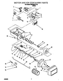 Motor and ice container