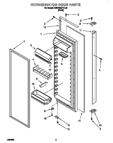 Refrigerator door