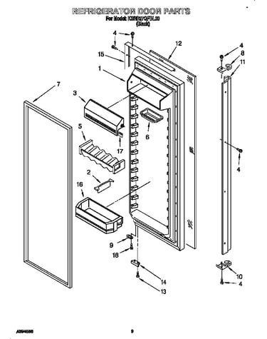 Refrigerator door