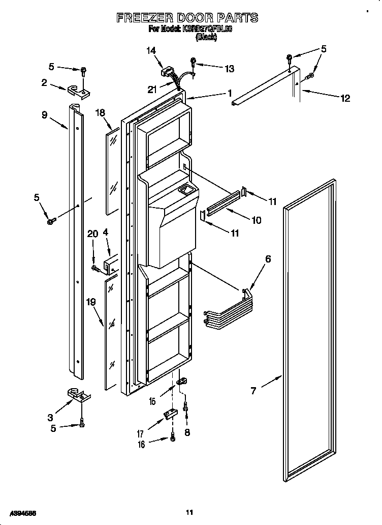 Freezer door