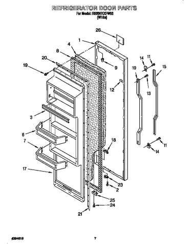 Refrigerator door