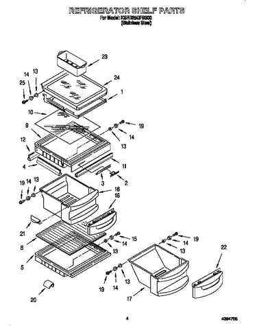 Refrigerator shelf