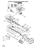 Motor and ice container
