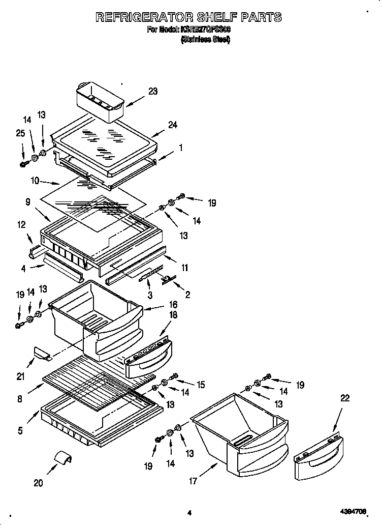 Refrigerator shelf