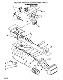 Motor and ice container