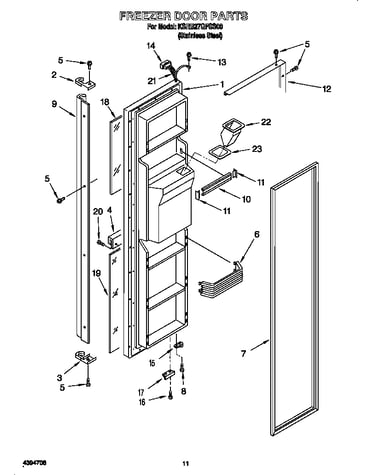 Freezer door