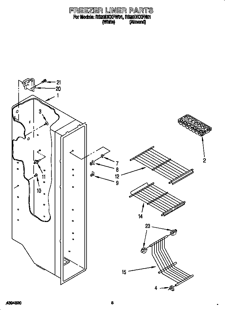 Freezer liner