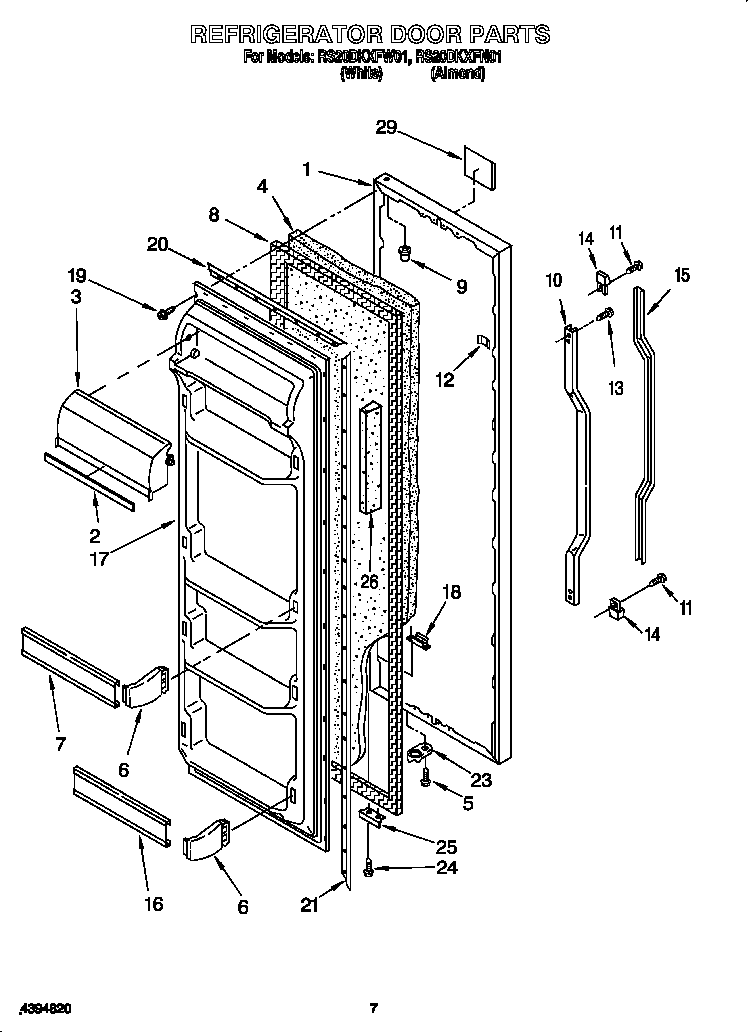 Refrigerator door