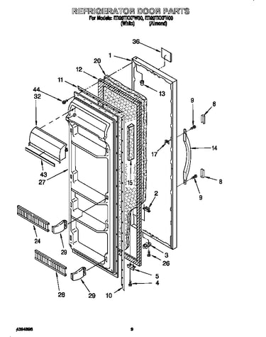 Refrigerator door