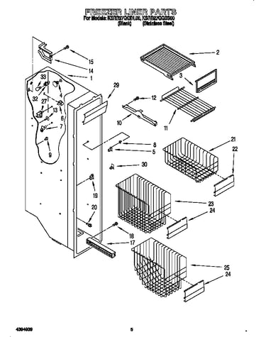 Freezer liner