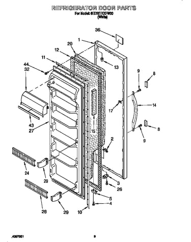 Refrigerator door