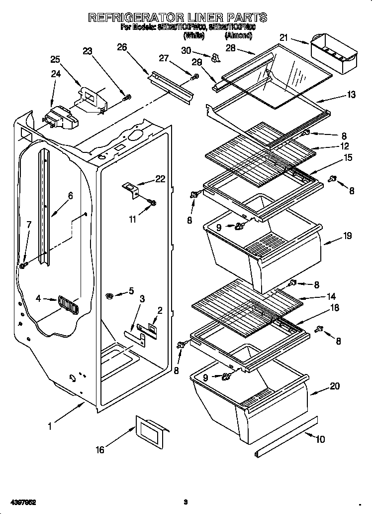 Refrigerator liner
