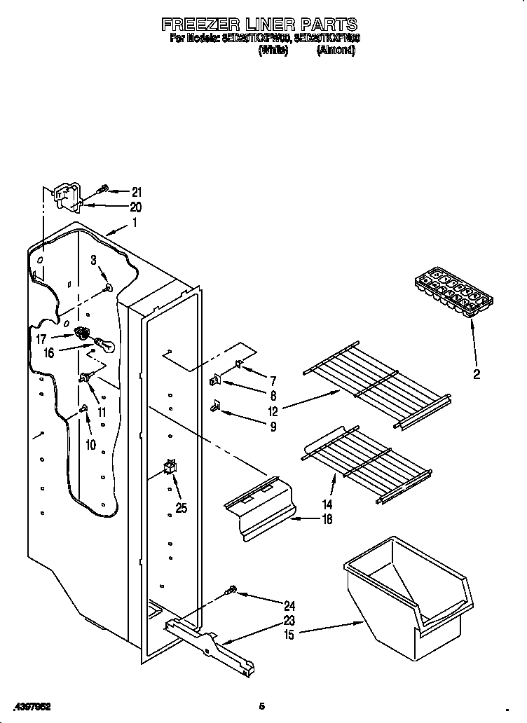 Freezer liner