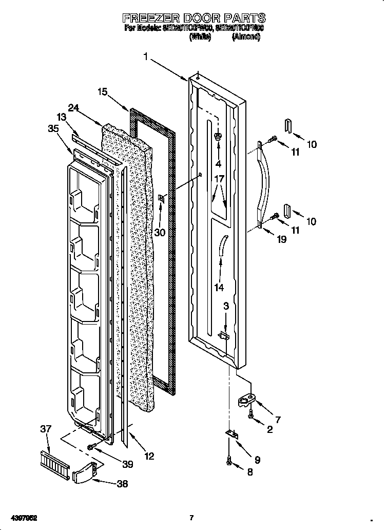 Freezer door